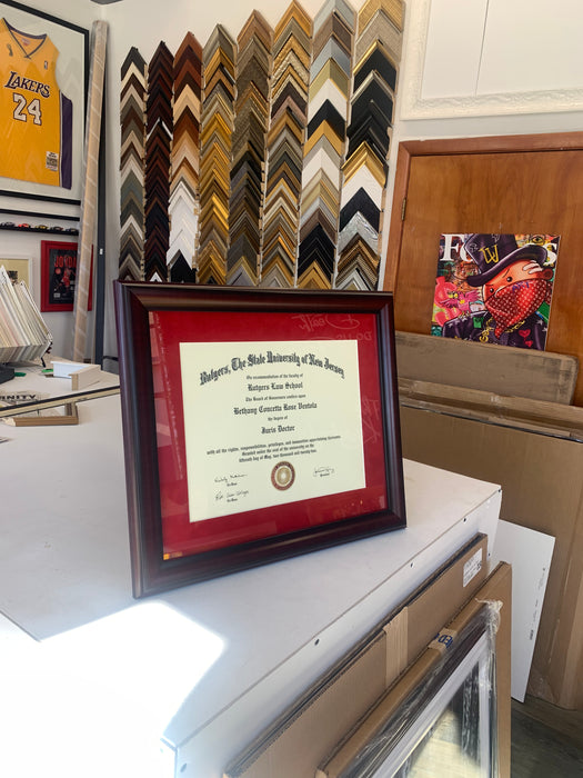 diploma frame rutgers university nj frame shop